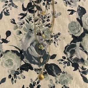 Lucky Brand 6 Layer Long Necklace Set